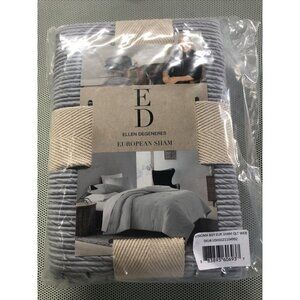 ED Ellen DeGeneres Sonoma-Euro Sham-Blue Grey-NEW